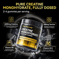 King Kong Lady Creatine Monohydrate Sugar Free Gummies – Lemon Flavor