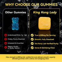 King Kong Lady Creatine Monohydrate Sugar Free Gummies – Lemon Flavor